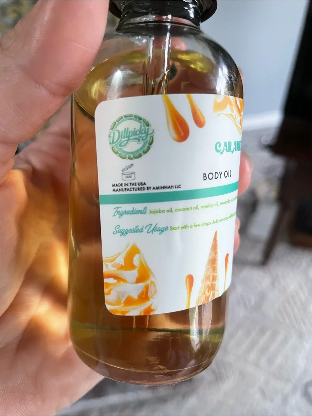 AMINNAH x Dillpicky Caramel Vanilla Body Oil